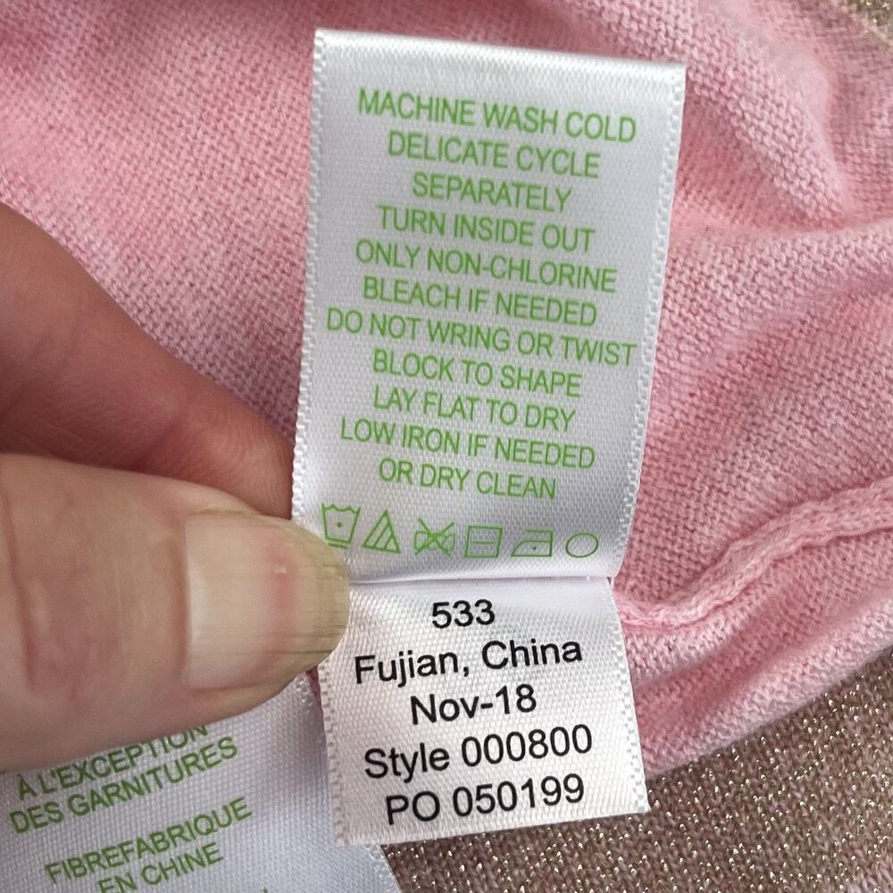 Lilly Pulitzer Charla Ruffle Sweater XL Pink Coral Reef - Picture 13 of 13